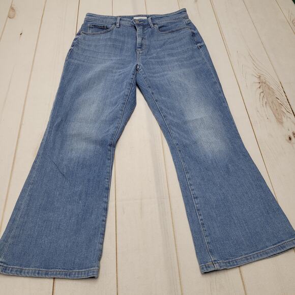 Loft Curvy high waist rise kick crop jeans - Picture 1 of 8